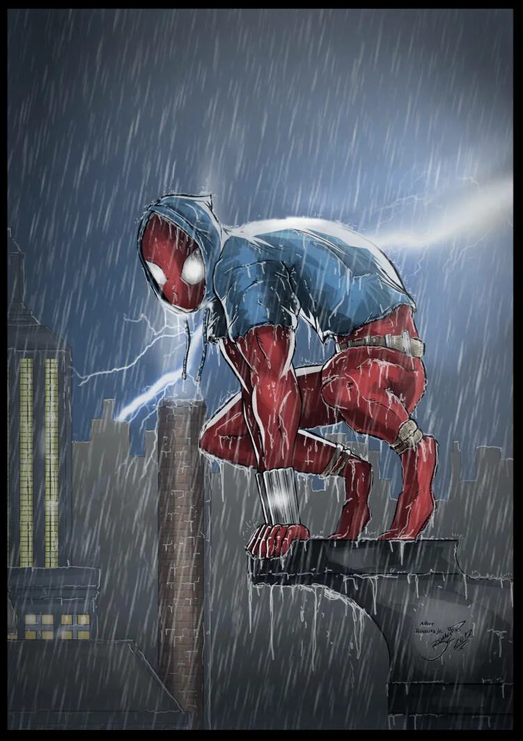 Asad sophie rain spider man video original. Scarlet Spider. Человек паук дождь. Человек паук под дождем. Грустный человек паук.