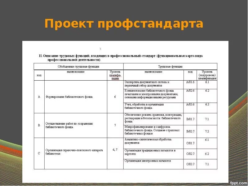 Project professional standard