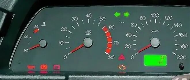 Значки панель приборов ваз 2110