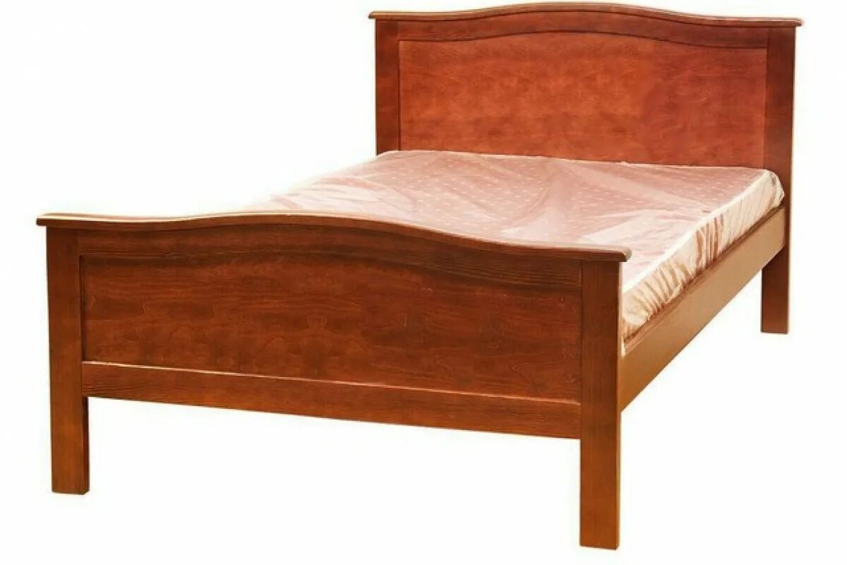 Купить деревянную кровать недорого. Кровать односпальная МДО (бук, 2042х953х700 мм). Кровать деревянная односпальная. Кровать из массива. Полтора спальная кровать.