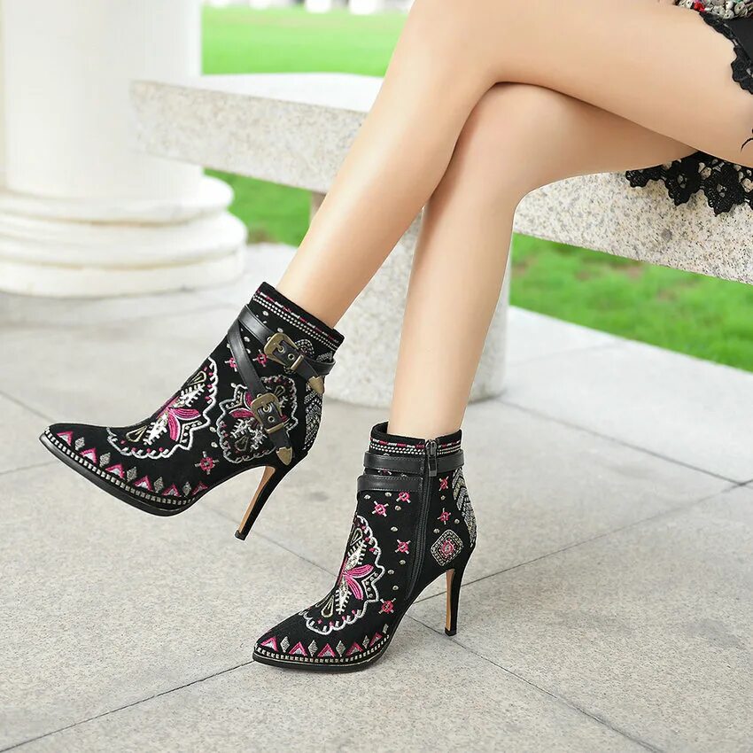 Ботильоны Квинто. Красивая обувь для девушек. Весенние туфли женские. Ботинки женские на каблуке. Модные туфли на весну