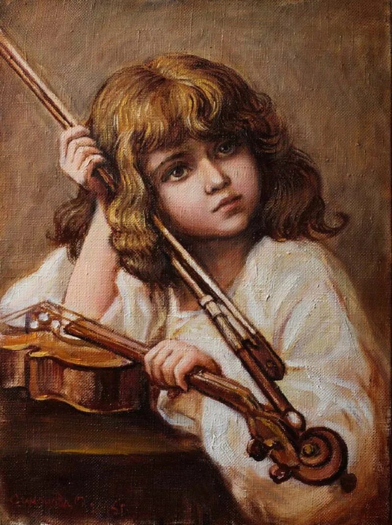 Известные скрипичные. Картина девочка со скрипкой. Скрипач живопись. Девочка со скрипкой живопись. Живопись мальчик со скрипкой.