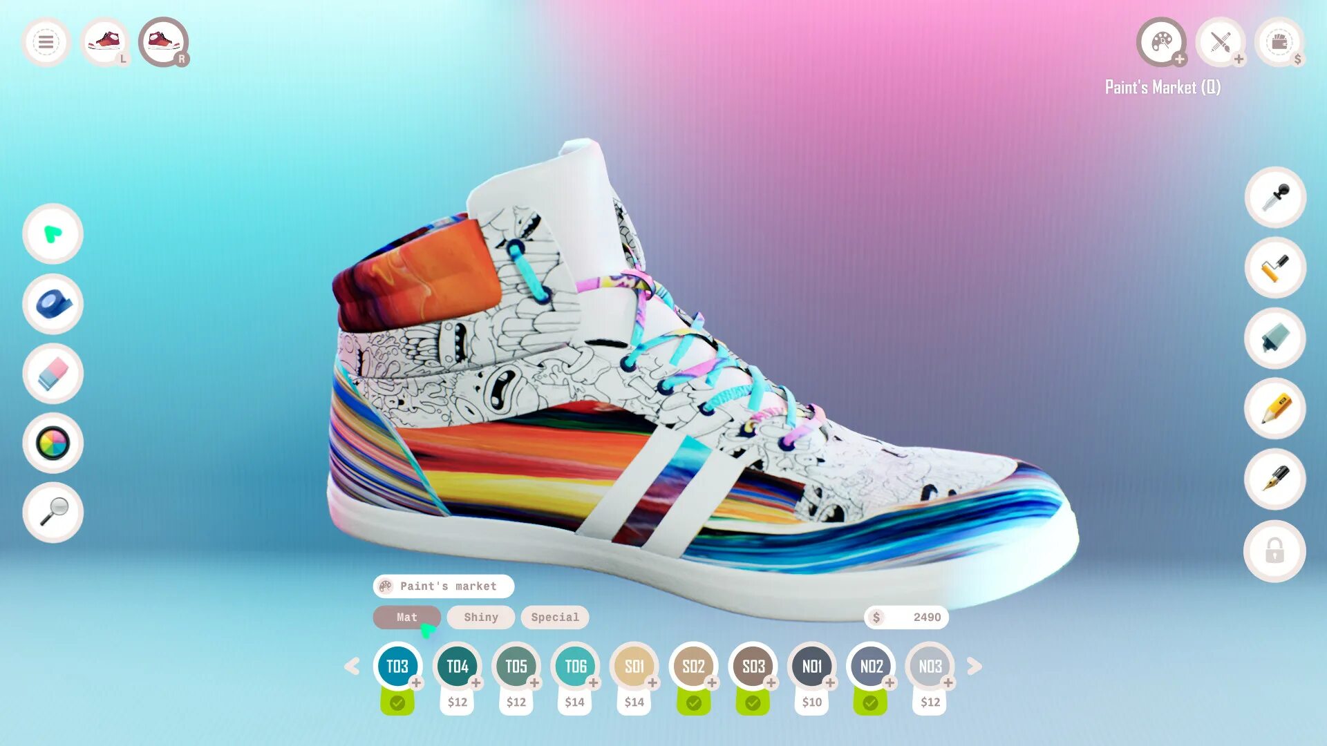 Игры с Sneakers. Игра Custom Sneakers. Симулятор Nike. Designer 483 кроссовки.