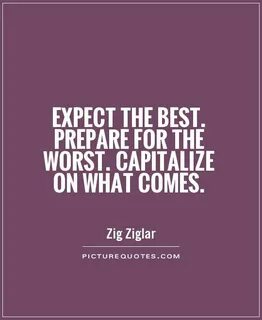 Expect the best