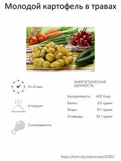 Картофель углеводы