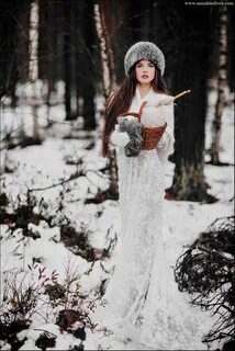 Идеи фотосессии зимой в лесу