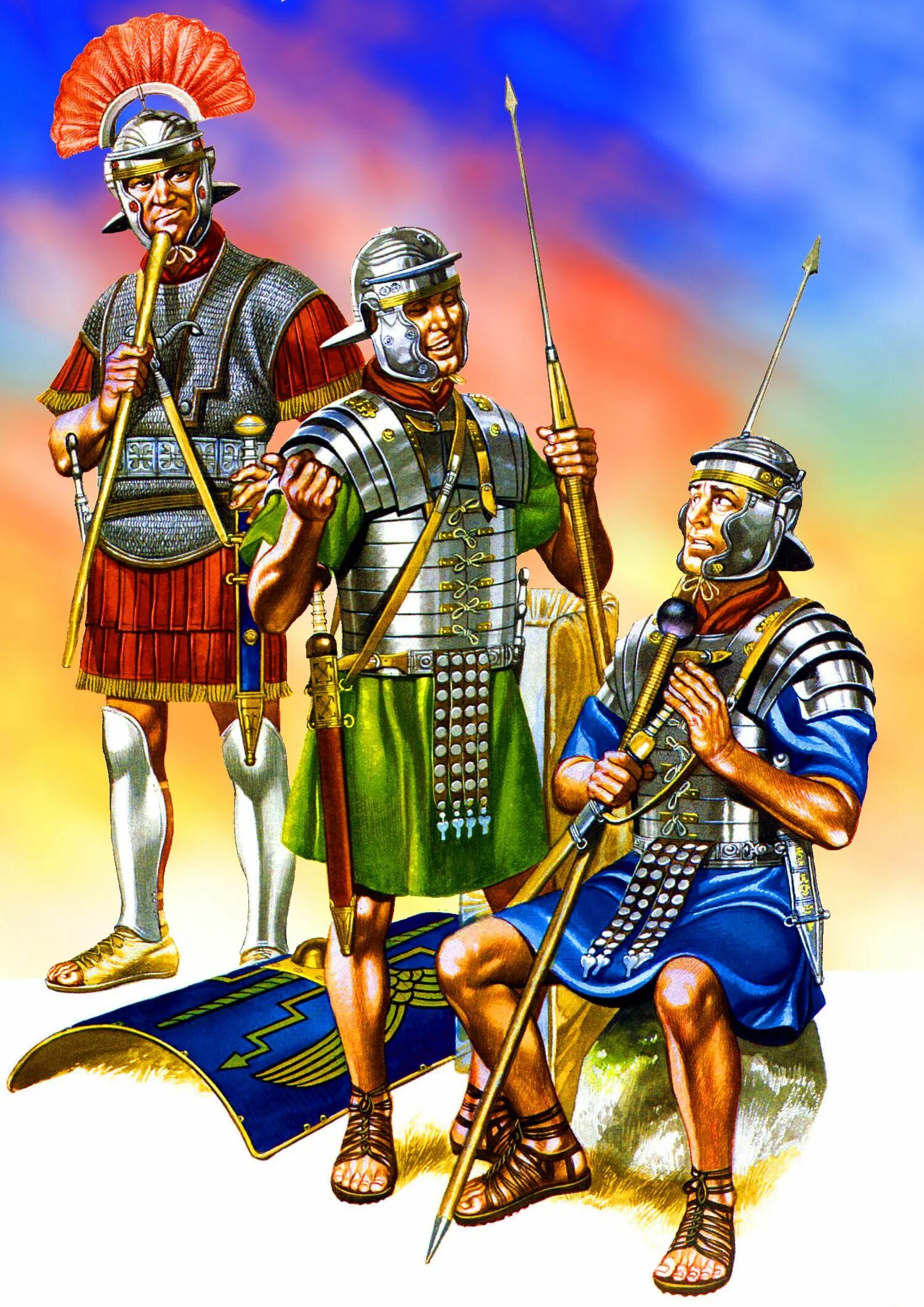 Что такое легион в древнем риме. Зеленые легионеры Рима. Римские легионеры синие. Элита римской армии. Синие римляне.