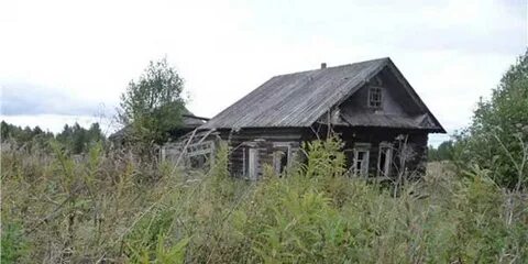 В деревне бурьян возле города