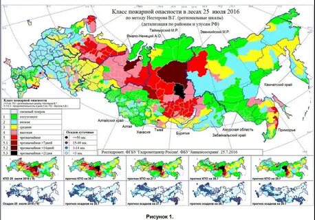 Классы пожарной опасности в лесах