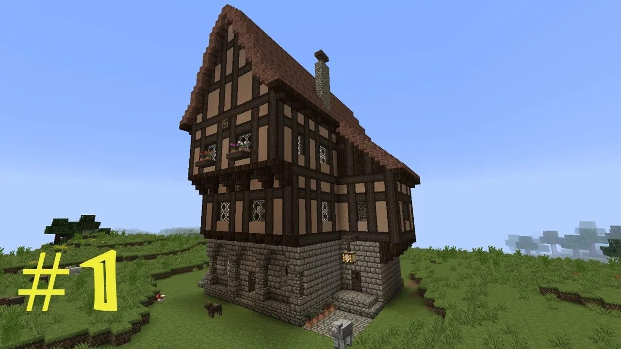 17. Домик для майна. 2. 1. Дом майнкрафт 1.