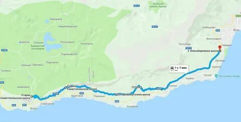 Севастополь ялтинская на карте