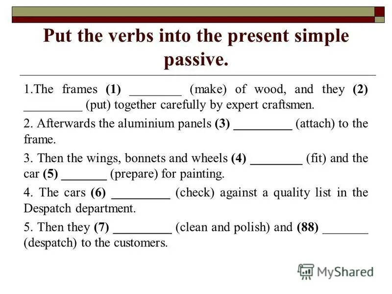Complete the sentences with the present simple passive form of the verbs in the brackets. Complete with the present simple passive. Пассивный залог present simple упражнения. Complete with the present simple passive. Simple passive.