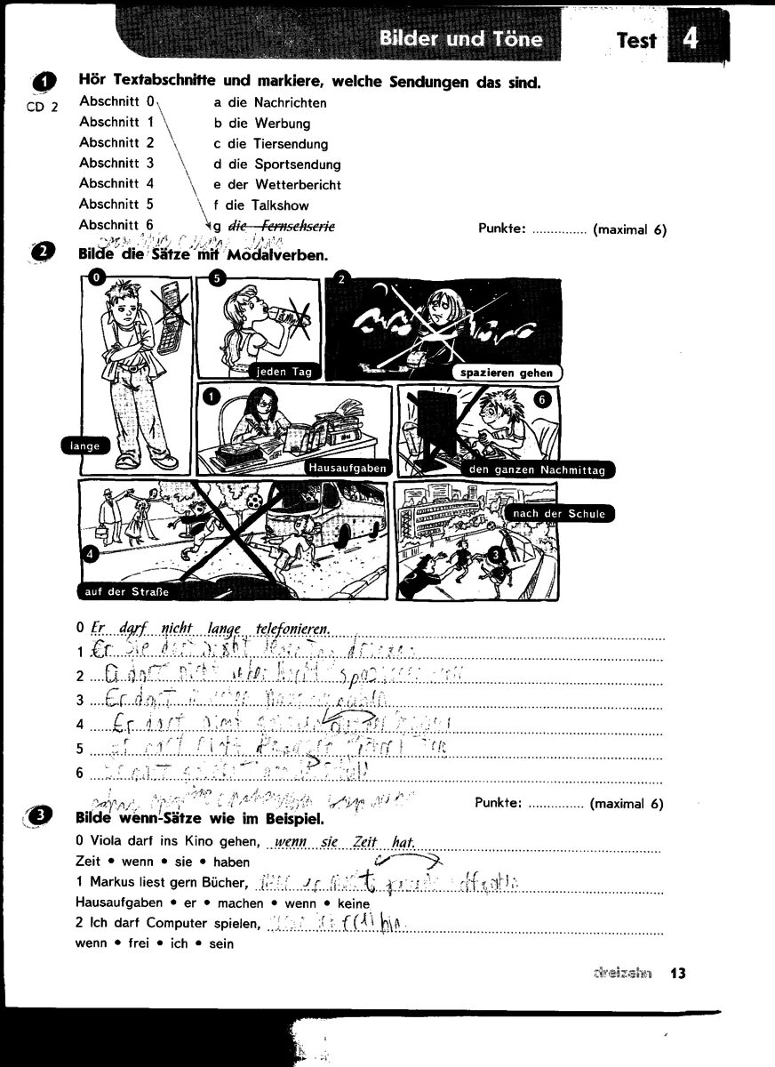 Тест по немецкому языку. Ответы на тесты по немецкому языку. Test 4 по немецкому языку. Тесты немецкий 4 класс. Bilder und tone