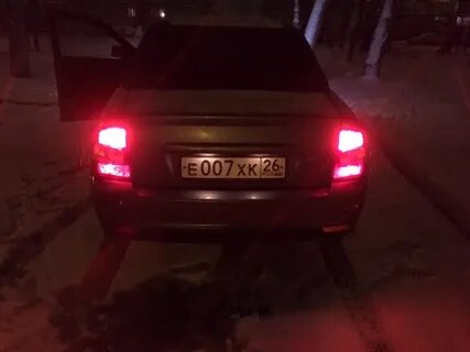 Задние туманки приора