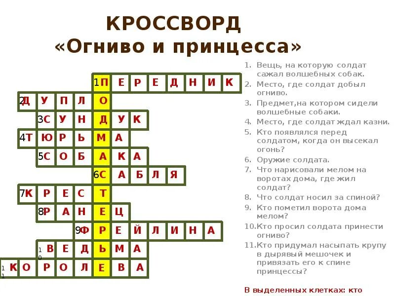 Сканворд обломов