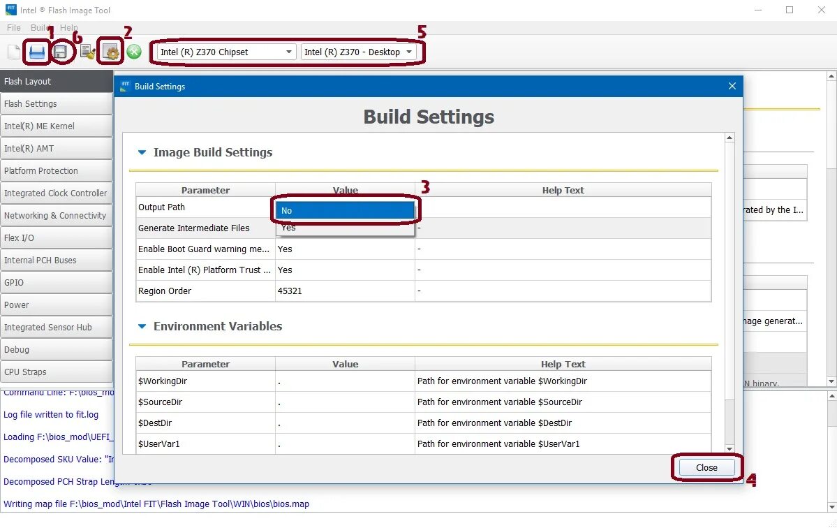 Intel flash tools