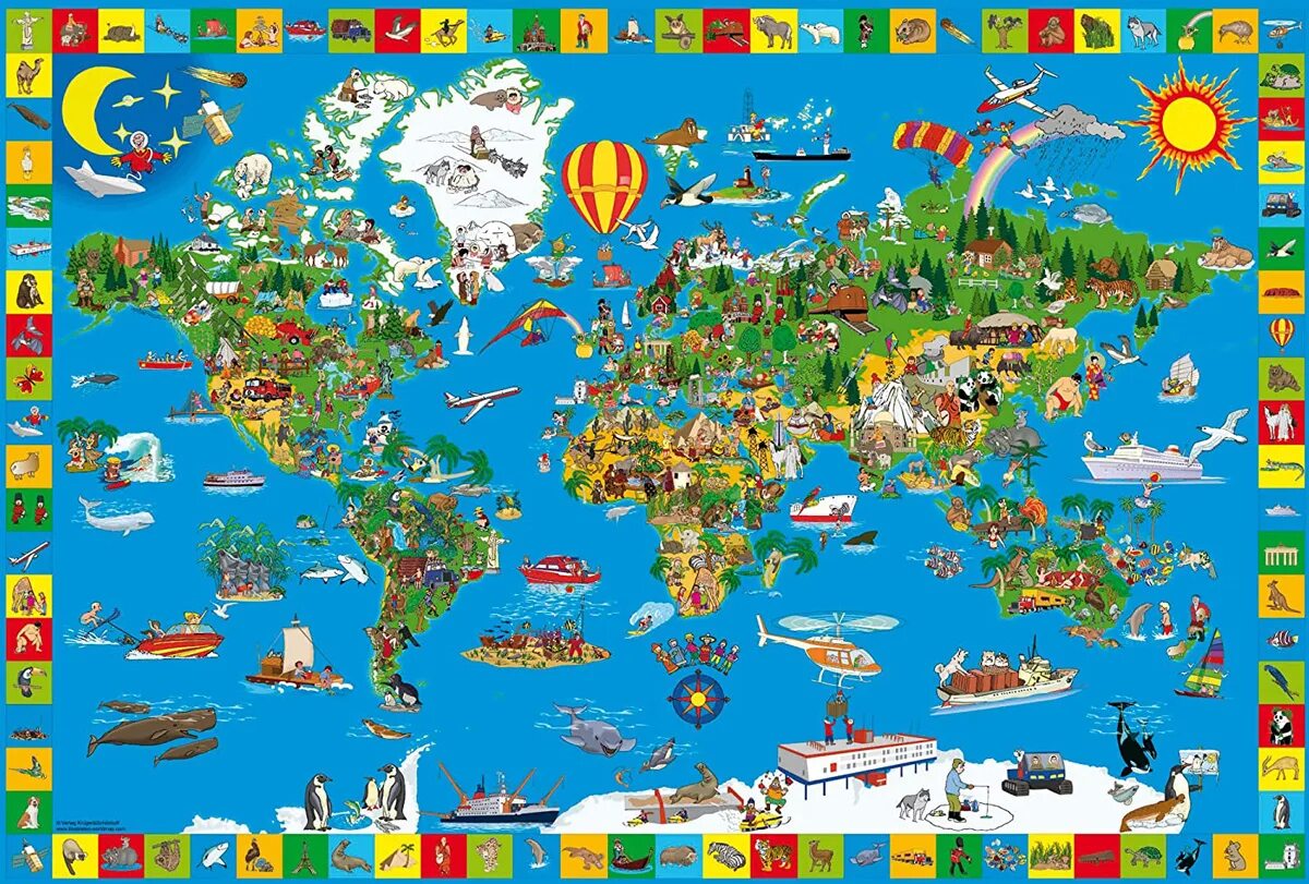Детская карта мира. Карты для детей и взрослых. Карта мира детская настенная. Детские развивающие карты. Карточные игры.