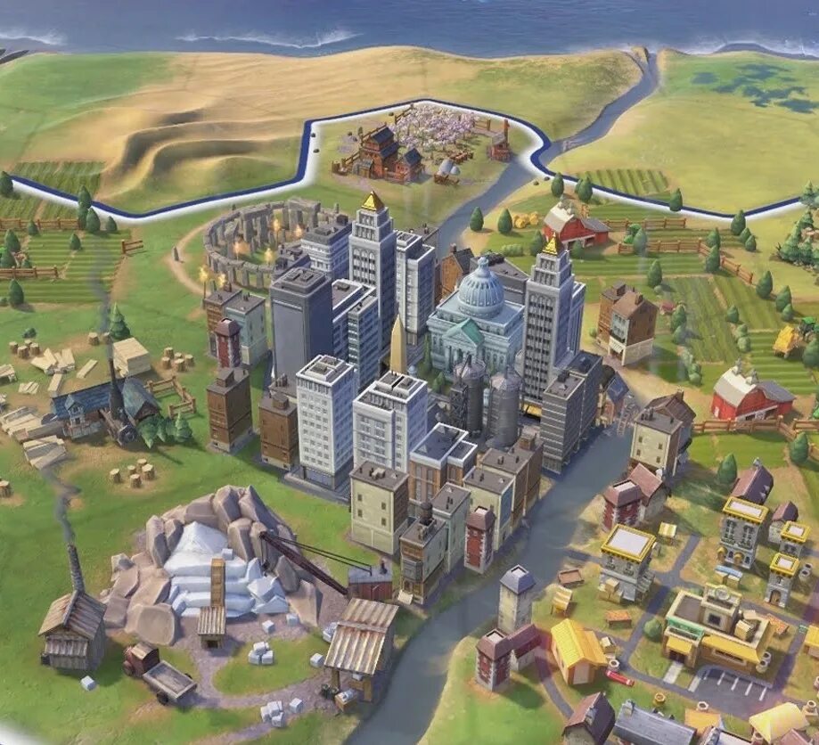 В стране врунляндия есть шесть городов. Sid Meier's Civilization город. Цивилизация 6. Civilization vi город. Кампус Civ 6.