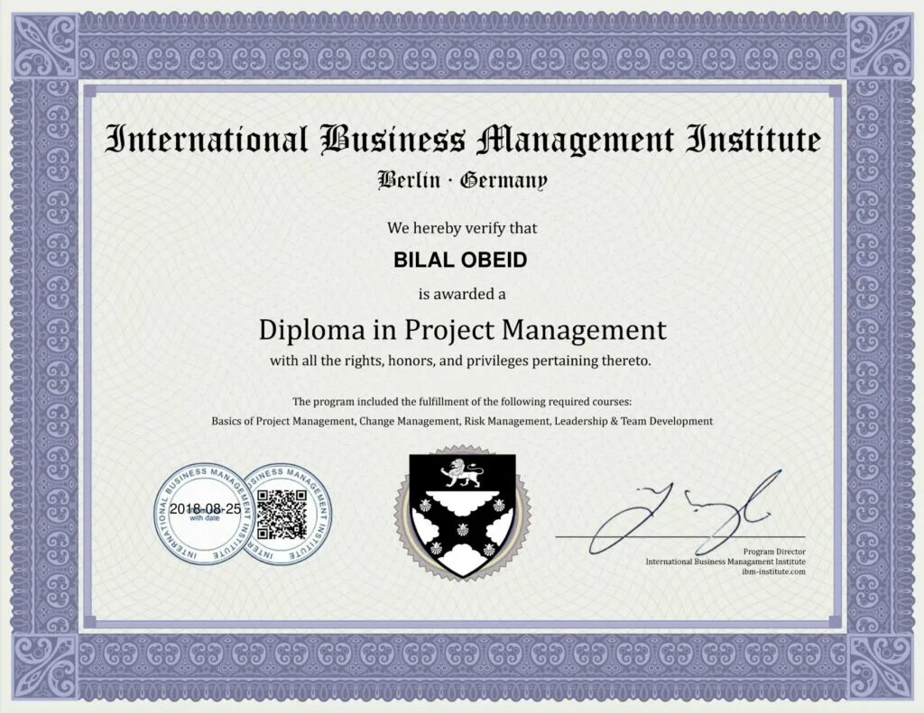 Сертификат PMI. Сертификат Management program. MBA Certificate.