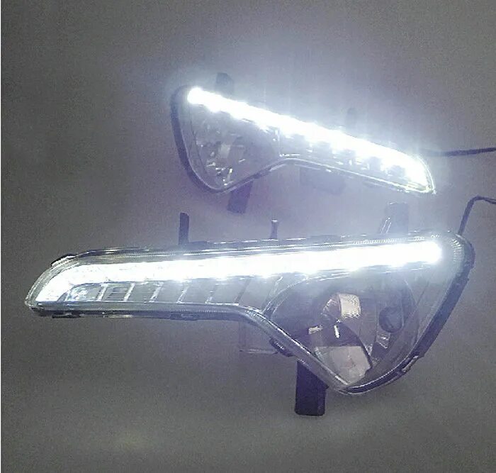 Led ПТФ Спортаж 3. ДХО Kia Sportage 3. Led ПТФ Киа Спортейдж 3. Светодиодные ПТФ Kia Sportage 3.