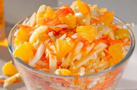 Капуста с апельсином