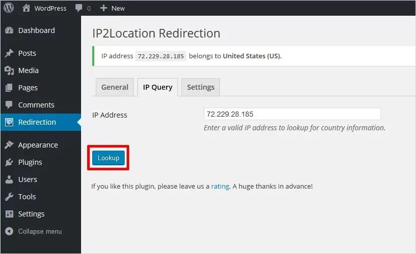 Redirection плагин. 2ip. IP location Lookup. Переводчик плагинов WORDPRESS.