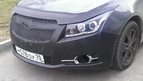 Бампер передний шевроле круз седан