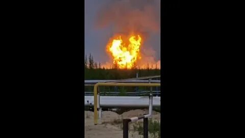 Пожар газовое месторождение
