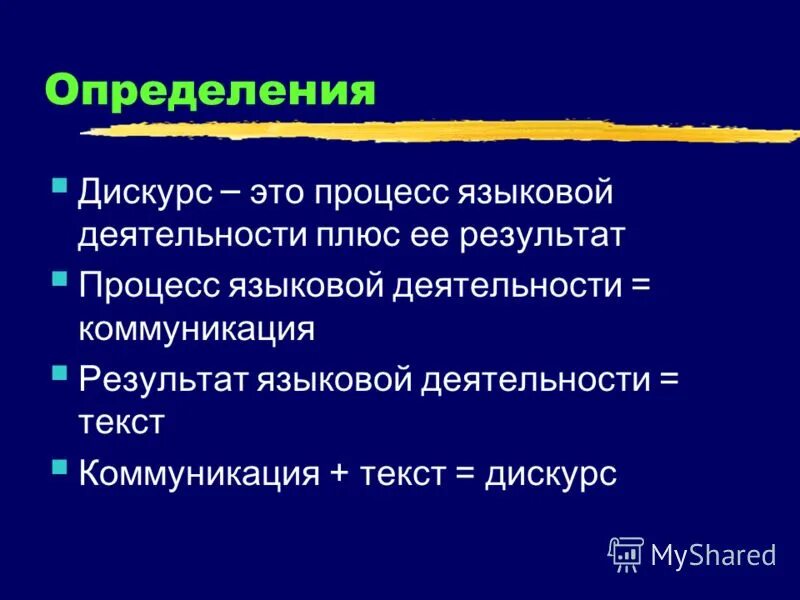 Виды деятельности общение результат