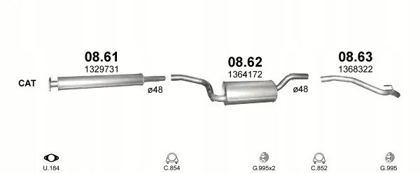 Резонатор фокус 2. Глушитель Форд 2 .1.6. Выхлопная система Ford Focus 2 1.8-2.0. Выхлопная система Форд фокус 2 1.8. Выхлопная система Ford c-Max.