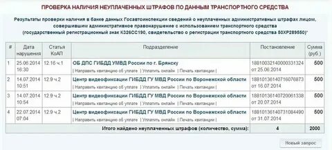 Как проверить административное правонарушение по номеру