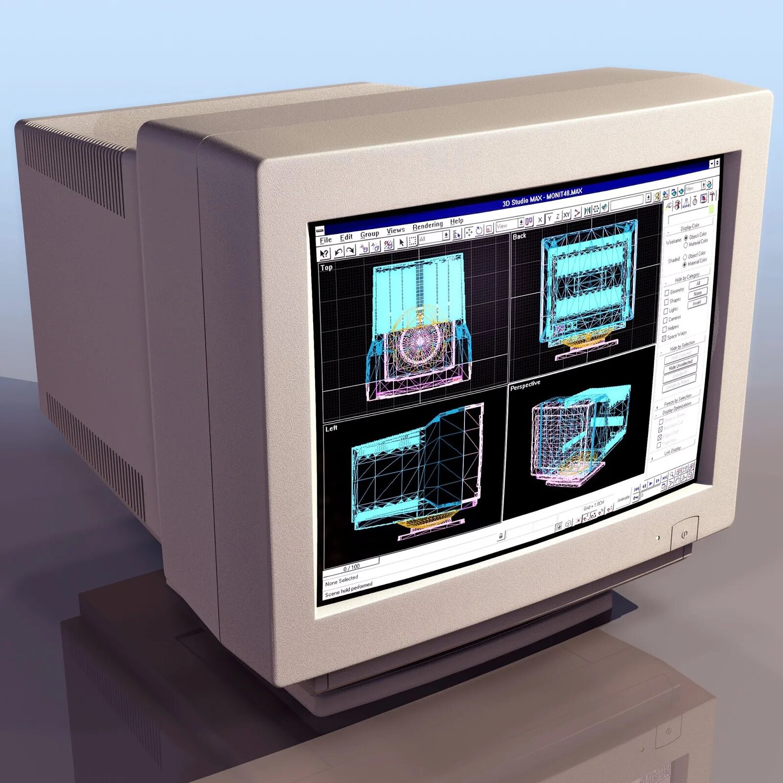 2001 CRT Monitor. Sony CRT 14. CRT (ЭЛТ)-мониторы.