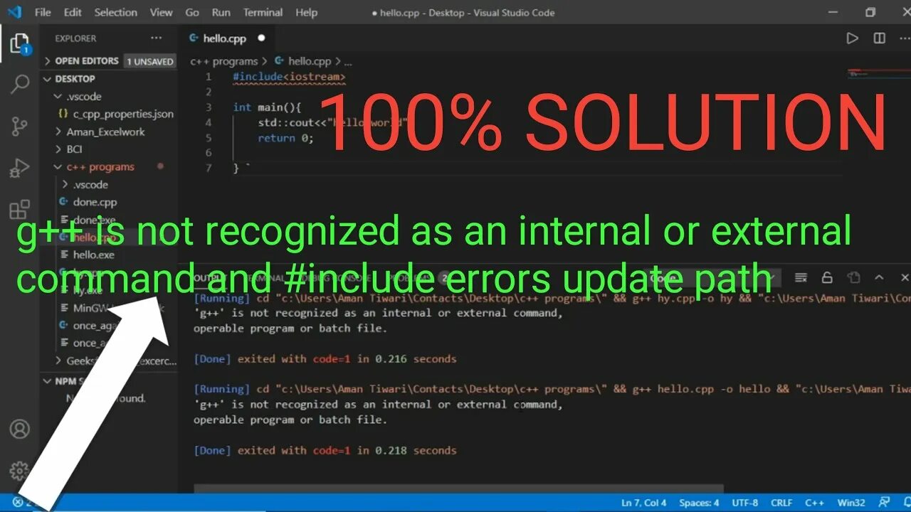 O include. Is not recognized as an Internal or External Command, operable program or batch file.. Update Path. Is not recognized as an Internal or External Command, operable program or batch file. Перевод. Is not recognized as an Internal or External Command, operable program or batch file. Желтый шрифт.