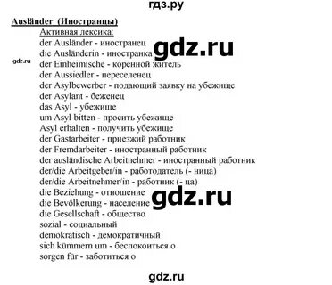 Ausländer перевод текст