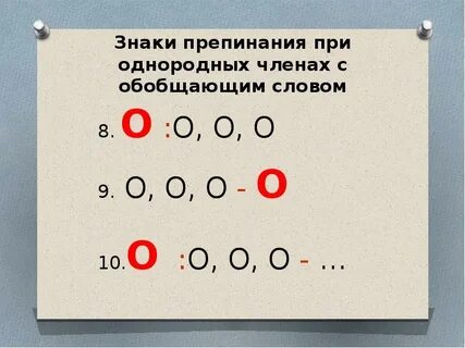 Обобщающие слова схемы и примеры