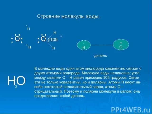 Любое соединение содержащее атомы кислорода кроме воды. Строение молекулы воды. Структура молекулы воды. Геометрия молекулы воды. Атом водорода и молекула воды.