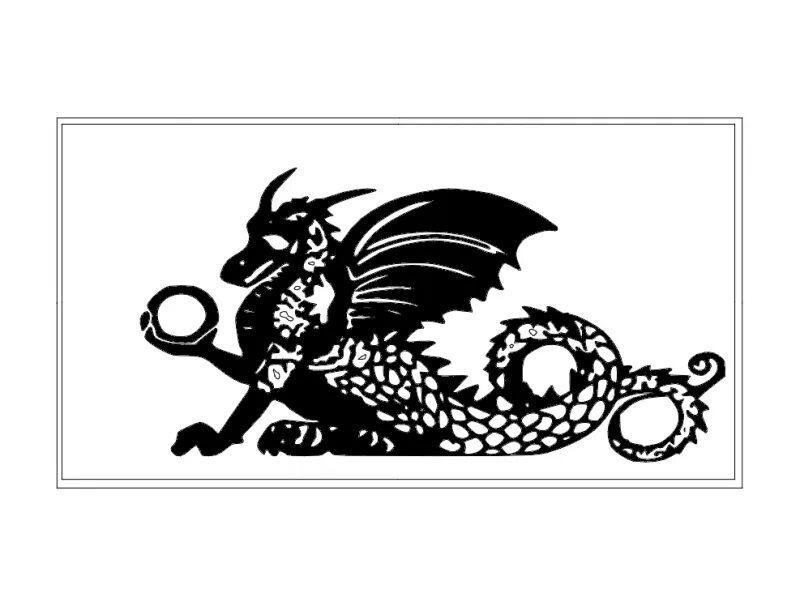 Дракон для плазменной резки. Китайские узоры. Дракон dxf. Векторный элементы для лазерной резки. Геральдика орнамент.