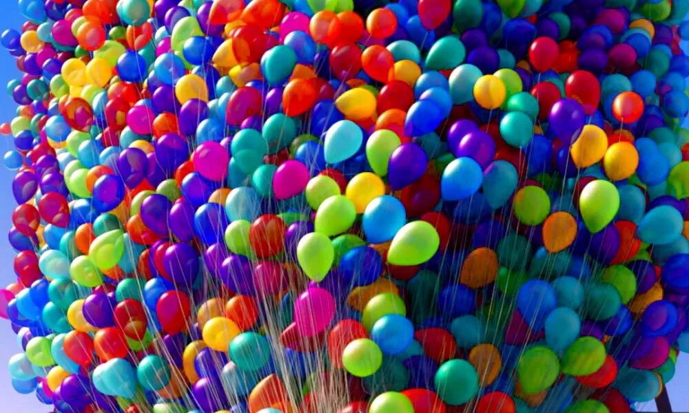 Открытка с днем рождения с воздушными шарами. С днём рождения шарики. Много шаров. Воздушный шарик. Красивые шары.