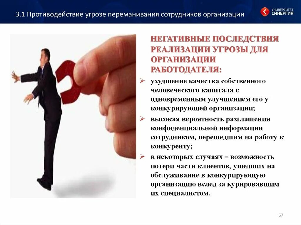 Проблемы работников в организации. Угрозы организации. Последствия для организации. Переманивание сотрудников. Информация для сотрудников.