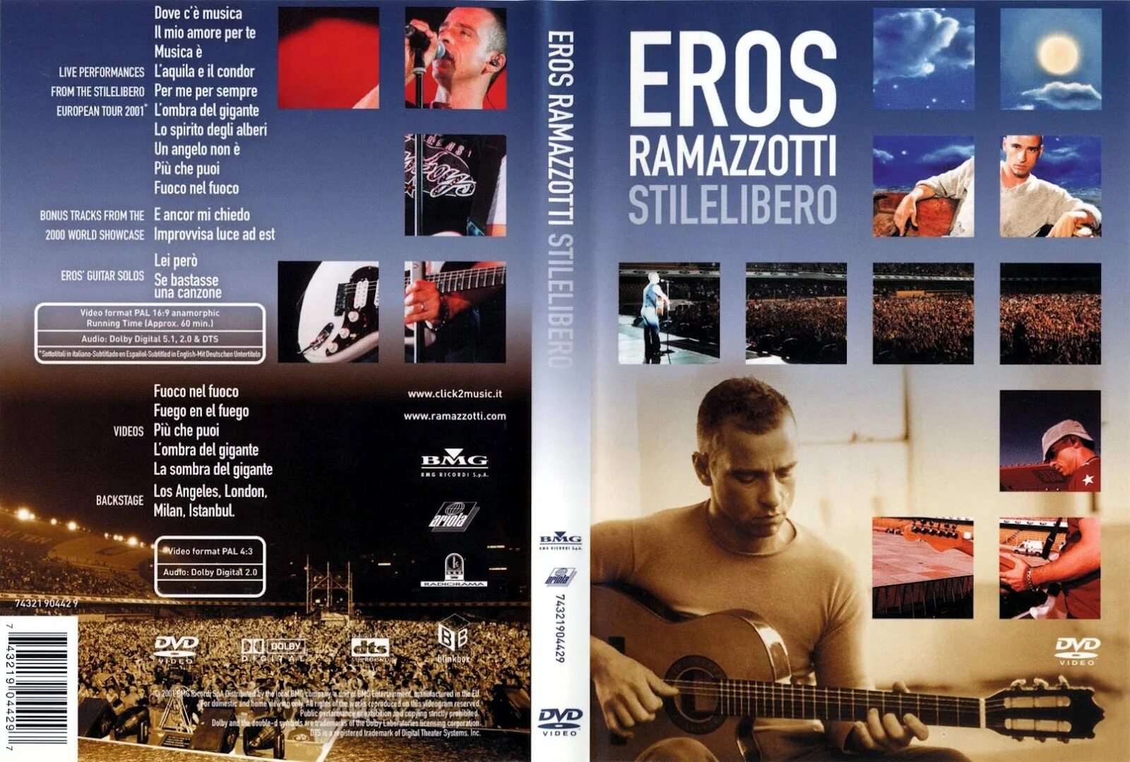 Eros Ramazzotti - Stilelibero (2000). Eros Ramazzotti Stilelibero. Eros Ramazzotti Covers CD. Ramazzotti piu che puoi