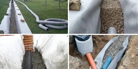 Укладка дренажной
