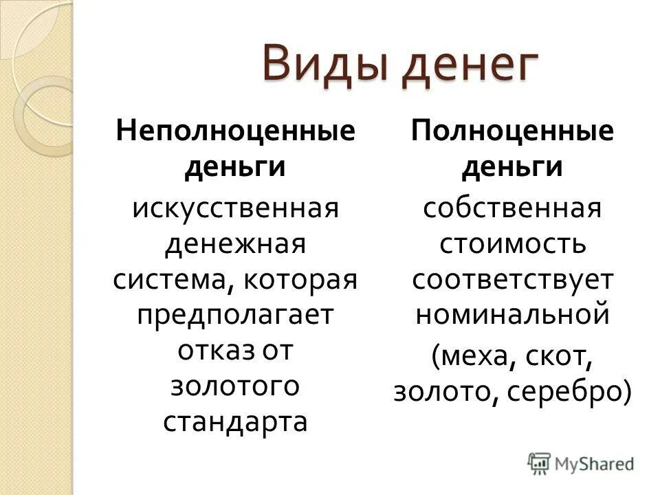 Неполноценные деньги это. Формы денег полноценные и неполноценные. Виды денег полноценные и неполноценные. Неполноценные деньги презентация. Виды неполноценных денег.