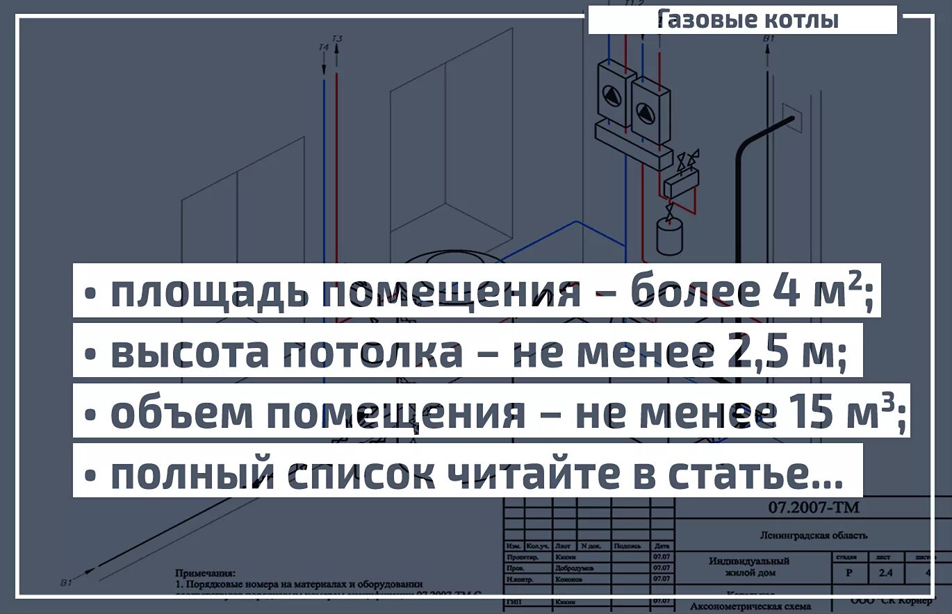 Окно в котельной частного дома требования