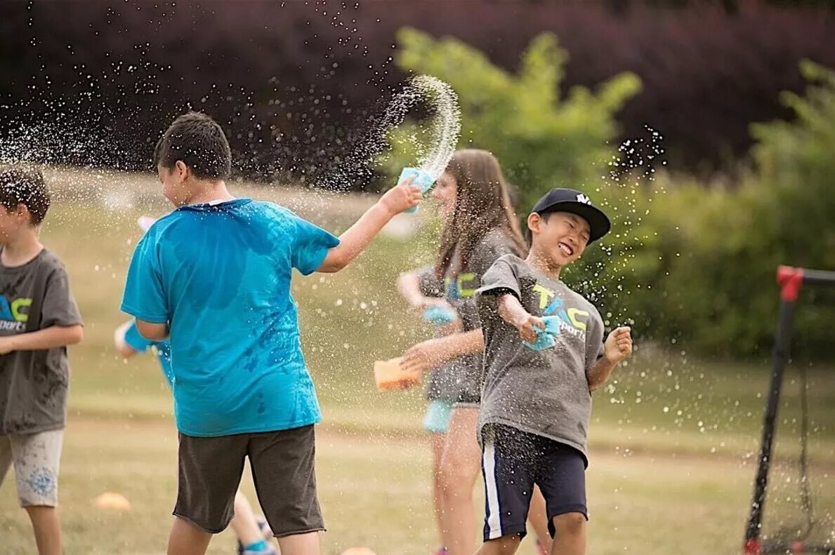 Summer Camp. Water Fight in Summer Camp. Activities in Summer Camp. Summer Camp activities. Water camp