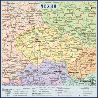 Покажи на карте чехию