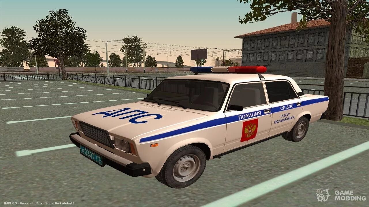 ВАЗ 2107 полиция GTA sa. ВАЗ 2105 ДПС крмп. ВАЗ 2107 Police GTA.