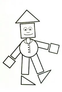 Творчество Через Геометрию: Нарисуйте Человека Из Фигур Рисунки для срисовки