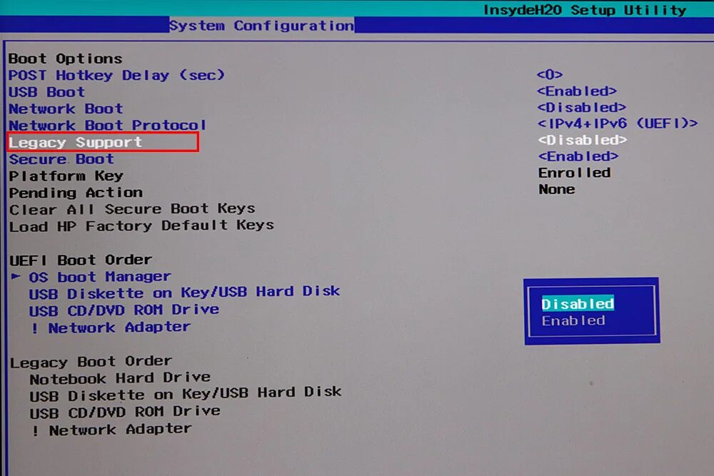 Загрузочное меню hp uefi ноутбук. Pxe oprom в биосе что это. Uefi boot order. Efi usb device. Uefi boot enabled или disabled.