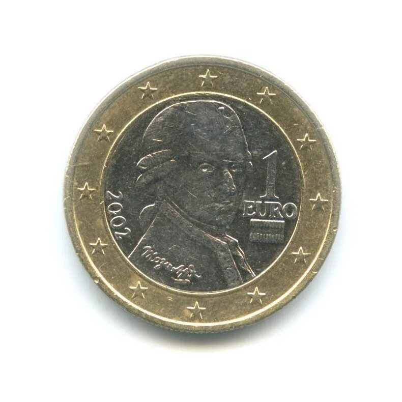 1 Евро 2002. 1 Евро 2002 года Австрия. 1 Евро Австрия 2002 AUNC. Монета 1 евро 2002.
