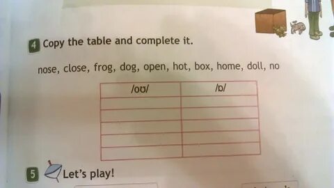 Copy the table